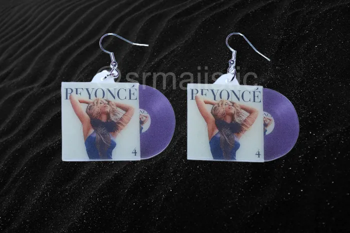 Sam Makes Things Earrings Beyonc Complete Collection Vinyl Albums Handmade Earrings
