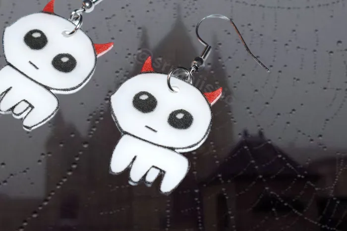 Sam Makes Things Earrings Halloween Autism TBH Creature Handmade Earrings