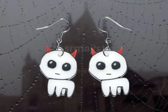 Sam Makes Things Earrings Halloween Autism TBH Creature Handmade Earrings