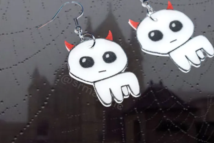 Sam Makes Things Earrings Halloween Autism TBH Creature Handmade Earrings