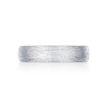 Tacori 14K White Gold Collection Gents Brush Band Tacori Rings