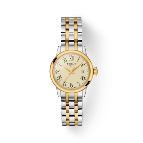 Tissot Rings Tissot Classic Dream Lady TwoTone Ivory Roman Dial 28mm Quartz