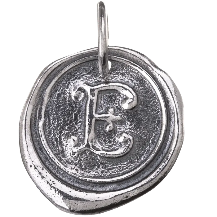 Waxing Poetic Charm Necklaces Waxing Poetic Round Insignia Charm E
