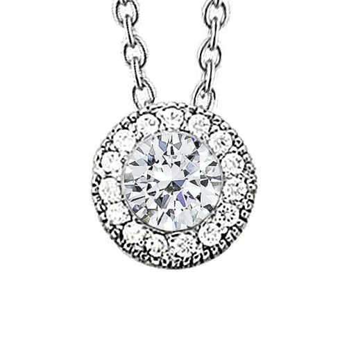 130 Carats Natural Earth Mined Diamond Pendant White Gold 14K New GB Necklaces 130 Carats Natural Earth Mined Diamond Pendant White Gold 14K New GB Necklaces
