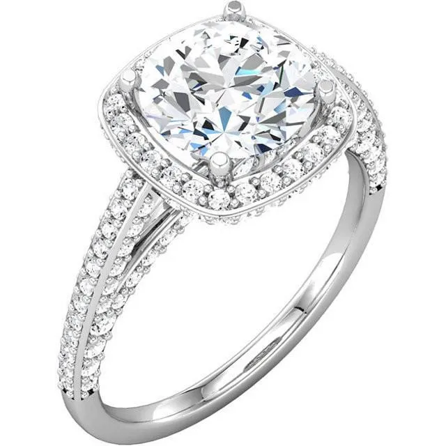 230 Carat Round Natural Earth Mined Diamond Halo Engagement Ring White Gold 14K GB Rings 230 Carat Round Natural Earth Mined Diamond Halo Engagement Ring White Gold 14K GB Rings