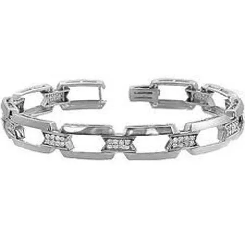 2 Carats Round Cut Men Natural Earth Mined Diamond Bracelet White Gold 14K GB Bracelets 2 Carats Round Cut Men Natural Earth Mined Diamond Bracelet White Gold 14K GB Bracelets