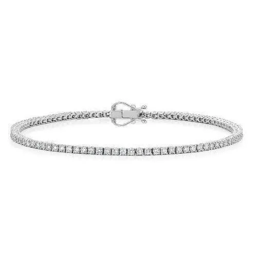 3 Ct Round Real Natural Earth Mined Diamond Tennis Bracelet 14K White Gold GB Bracelets 3 Ct Round Real Natural Earth Mined Diamond Tennis Bracelet 14K White Gold GB Bracelets