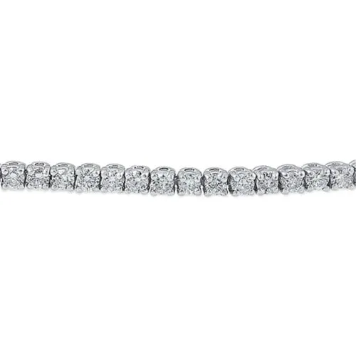 3 Ct Round Real Natural Earth Mined Diamond Tennis Bracelet 14K White Gold GB Bracelets 3 Ct Round Real Natural Earth Mined Diamond Tennis Bracelet 14K White Gold GB Bracelets