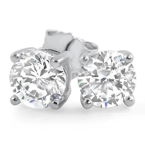 450 Carats Natural Earth Mined Diamond Studs Earring White Gold 14K GB Earrings