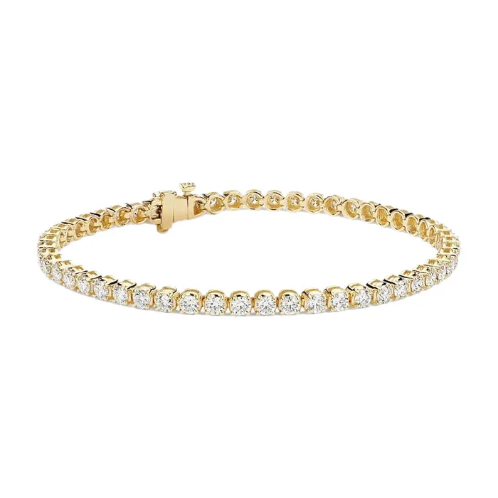 650 Carats Round Cut Natural Earth Mined Diamonds Tennis Bracelet Yellow Gold GB Bracelets 650 Carats Round Cut Natural Earth Mined Diamonds Tennis Bracelet Yellow Gold GB Bracelets