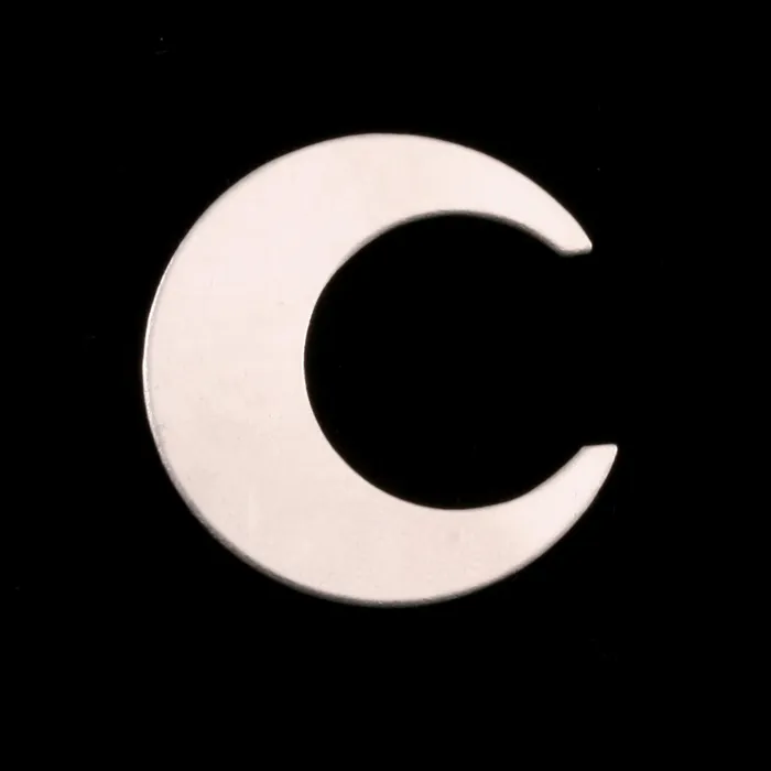 AP Rings Sterling Silver Crescent Moon 254mm 1 24 Gauge