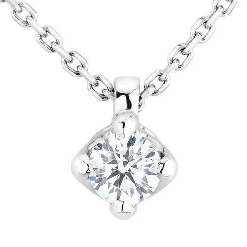 Big 2 Carats Round Solitaire Natural Earth Mined Diamond Pendant White Gold 14K GB Necklaces Big 2 Carats Round Solitaire Natural Earth Mined Diamond Pendant White Gold 14K GB Necklaces