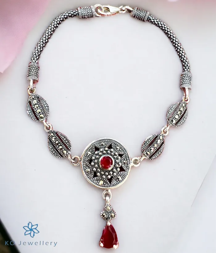 Bracelets Marcasite The Elias Sparkle Silver Marcasite Bracelet