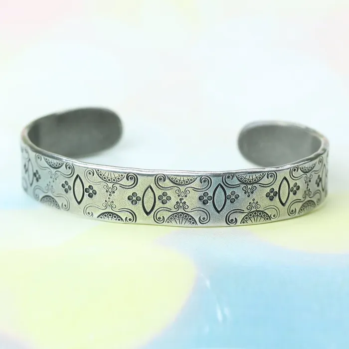 Bracelets MJ Pewter Bracelet Blank 159mm 625 x 12mm 48 12 Gauge