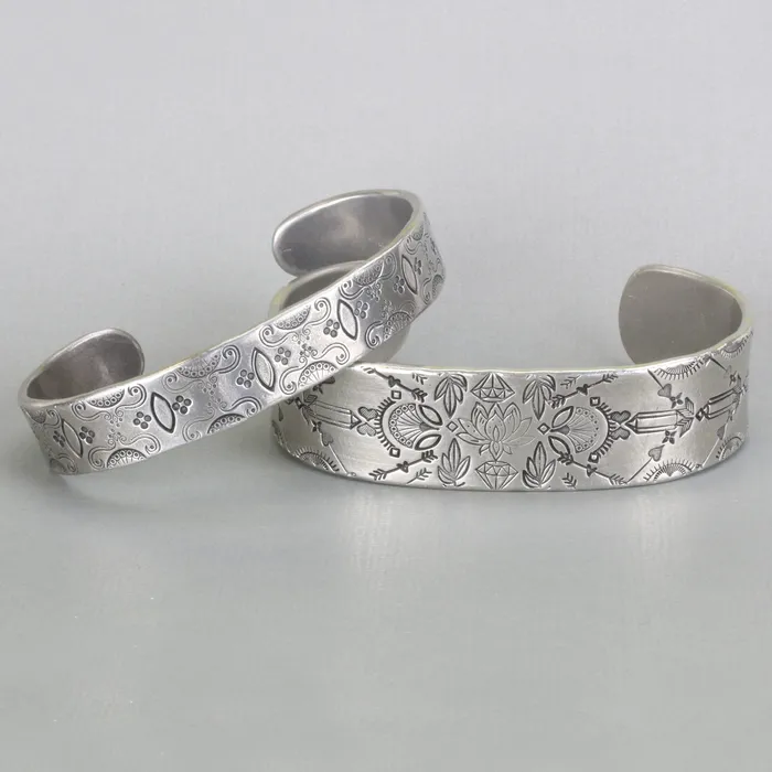 Bracelets MJ Pewter Bracelet Blank 159mm 625 x 12mm 48 12 Gauge