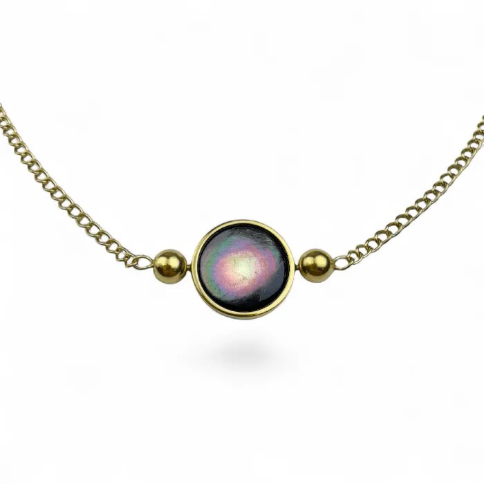 CONQUERing Necklaces Crystal AuraDel Link Necklace
