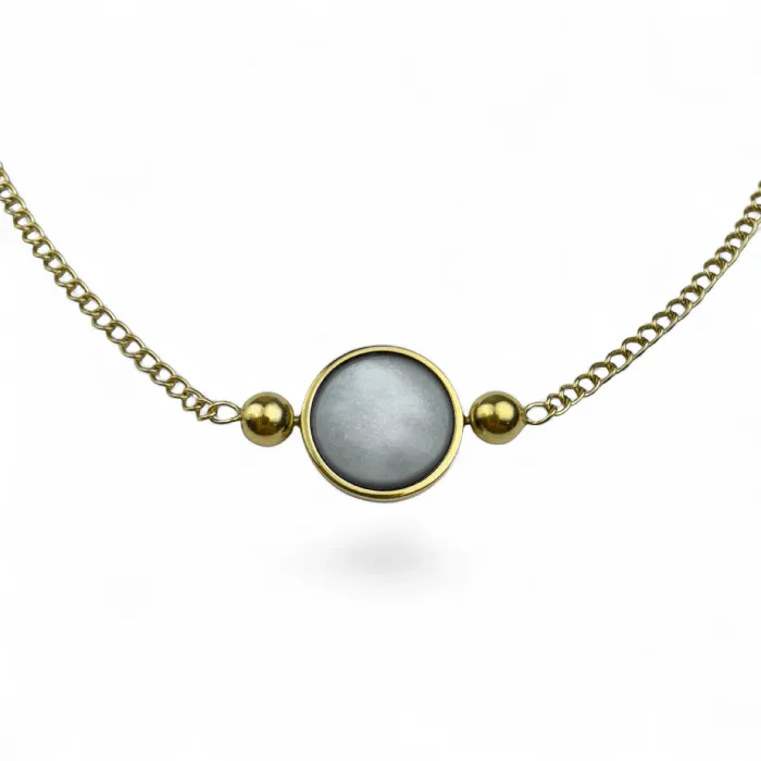 CONQUERing Necklaces Crystal AuraDel Link Necklace