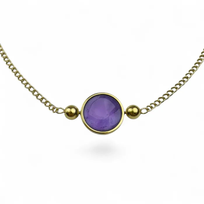 CONQUERing Necklaces Crystal AuraDel Link Necklace