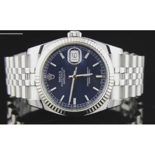 Datejust Rolex Men Watch Stick Dial Fluted Bezel Stainless Steel QUICK SET GB Earrings Datejust Rolex Men Watch Stick Dial Fluted Bezel Stainless Steel QUICK SET GB Earrings