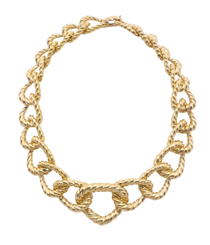 David Webb Necklaces Graduating Rope Link Necklace