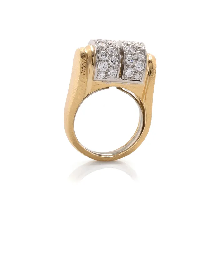 David Webb Workshop Rings Twin Arches Ring