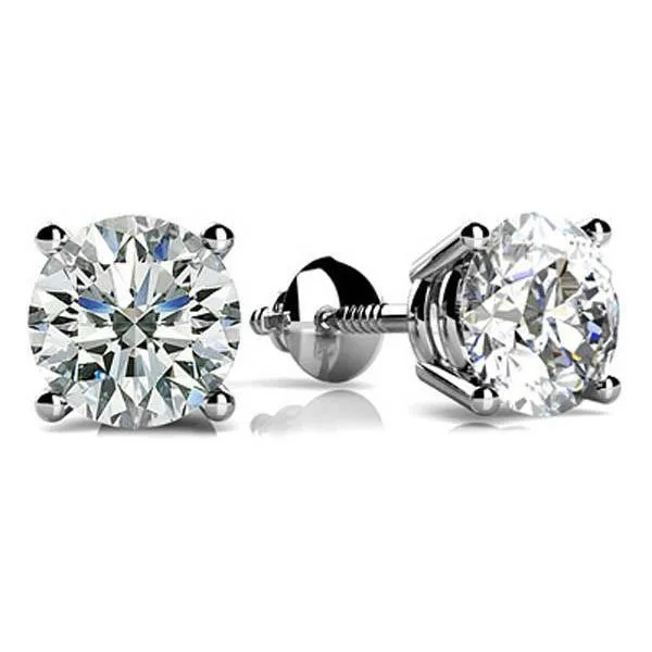 Earrings GB Fat Natural Earth Mined Diamond Studs Womens Earrings