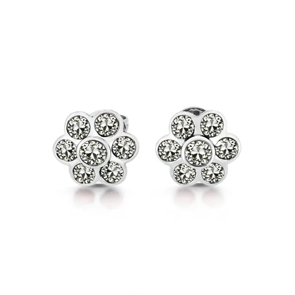 Earrings HarryChadEntcom Genuine Diamond Round Old Mine Cut Stud Earring Flower Style 5 Carats Gold Earrings HarryChadEntcom Genuine Diamond Round Old Mine Cut Stud Earring Flower Style 5 Carats Gold