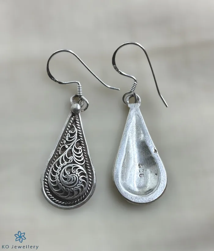 Earrings Jaipur The Nauka Silver Earrings