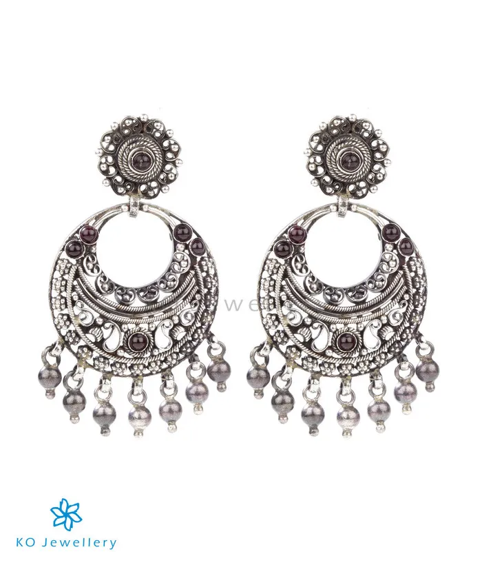Earrings The Silver Chand Bali EarringsOxidised Silversmith