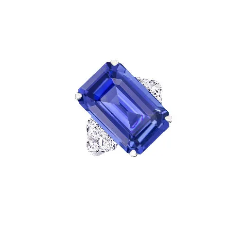Engagement Three Stone Ring Emerald Ceylon Sapphire 350 Carats HarryChadEntcom Rings Engagement Three Stone Ring Emerald Ceylon Sapphire 350 Carats HarryChadEntcom Rings