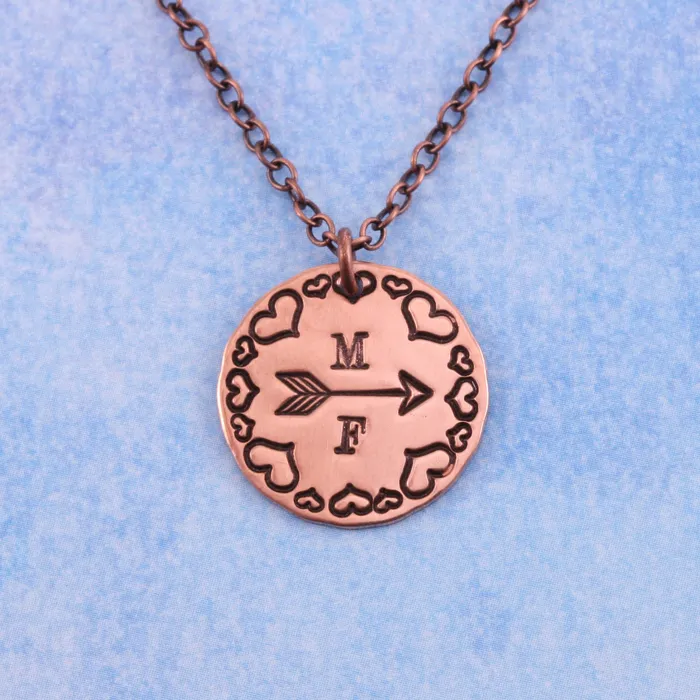Fat Heart Metal Design Stamp 3mm Beaducation Original DS 14 Necklaces Fat Heart Metal Design Stamp 3mm Beaducation Original DS 14 Necklaces