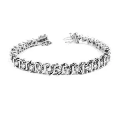 GB Bracelets 6 Ct Natural Earth Mined Diamond Tennis Bracelet Round Brilliant Cut Gold Lady Jewelry GB Bracelets 6 Ct Natural Earth Mined Diamond Tennis Bracelet Round Brilliant Cut Gold Lady Jewelry