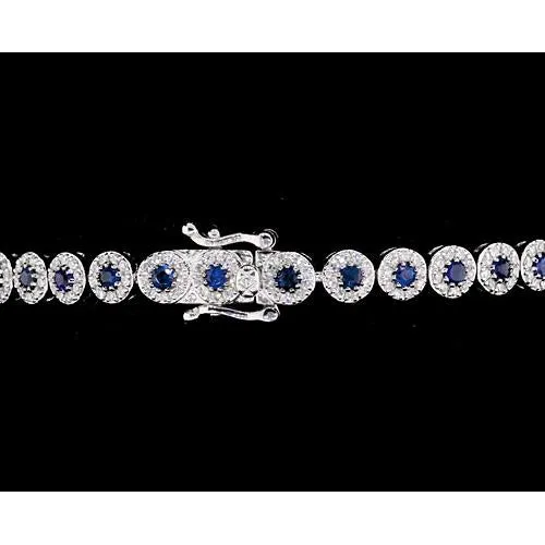 GB Bracelets Ceylon Sapphire Tennis Bracelet Women Jewelry New GB Bracelets Ceylon Sapphire Tennis Bracelet Women Jewelry New
