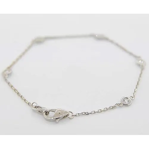 GB Bracelets Natural Earth Mined Diamond Round Bracelet 150 Carats Bezel Set Jewelry New