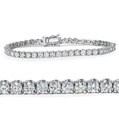 GB Bracelets Real Natural Earth Mined Diamond Bracelet White Gold Lady Round 750 Carats Jewelry GB Bracelets Real Natural Earth Mined Diamond Bracelet White Gold Lady Round 750 Carats Jewelry
