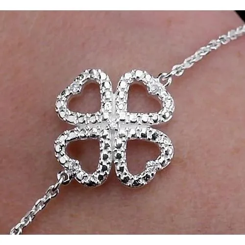 GB Bracelets Women Natural Earth Mined Diamond Bracelet 2 Carat Heart Shape Jewelry New GB Bracelets Women Natural Earth Mined Diamond Bracelet 2 Carat Heart Shape Jewelry New