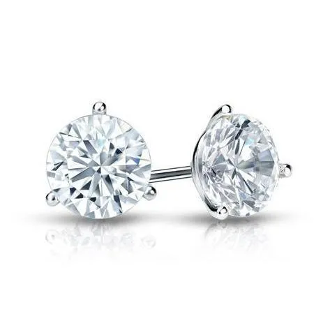 GB Earrings Natural Earth Mined Diamonds Lady Studs Earrings 2 Carats 14K White Gold GB Earrings Natural Earth Mined Diamonds Lady Studs Earrings 2 Carats 14K White Gold