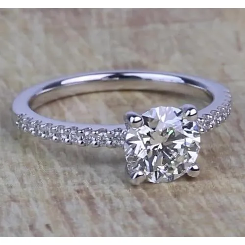 GB Rings 150 Carats Round Natural Earth Mined Diamonds Engagement Ring GB Rings 150 Carats Round Natural Earth Mined Diamonds Engagement Ring