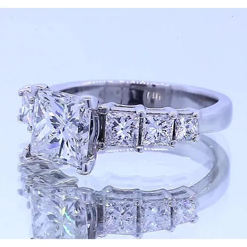 GB Rings 250 Carats Princess Cut Natural Earth Mined Diamond Engagement Ring Jewelry New GB Rings 250 Carats Princess Cut Natural Earth Mined Diamond Engagement Ring Jewelry New