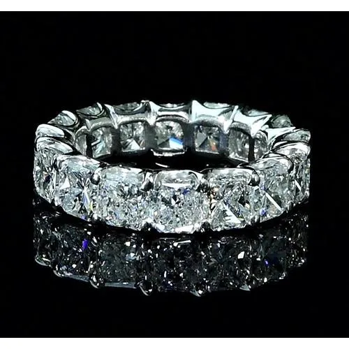GB Rings Cushion Natural Earth Mined Diamond Eternity Band 750 Carats White Gold 14K GB Rings Cushion Natural Earth Mined Diamond Eternity Band 750 Carats White Gold 14K