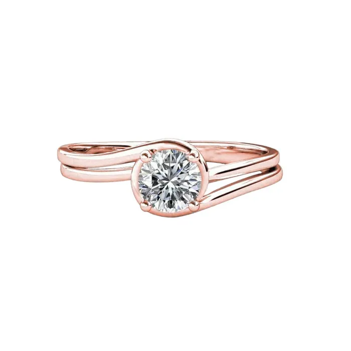GB Rings Rose Gold Solitaire Round Natural Earth Mined Diamond Engagement Ring 175 Ct GB Rings Rose Gold Solitaire Round Natural Earth Mined Diamond Engagement Ring 175 Ct
