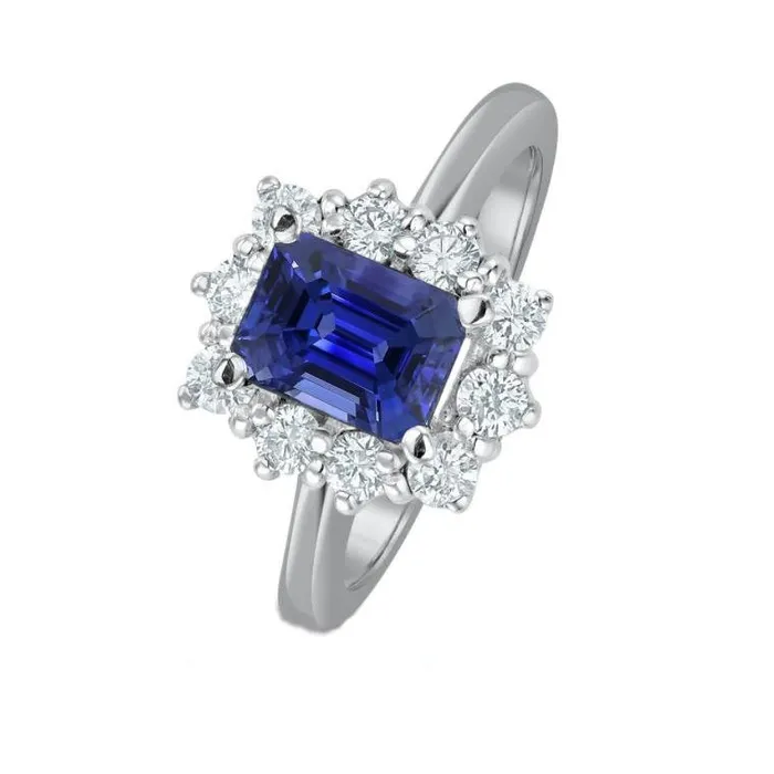 Halo Natural Earth Mined Diamond Emerald Ceylon Sapphire Engagement Ring 820 Carats HarryChadEntcom Rings Halo Natural Earth Mined Diamond Emerald Ceylon Sapphire Engagement Ring 820 Carats HarryChadEntcom Rings