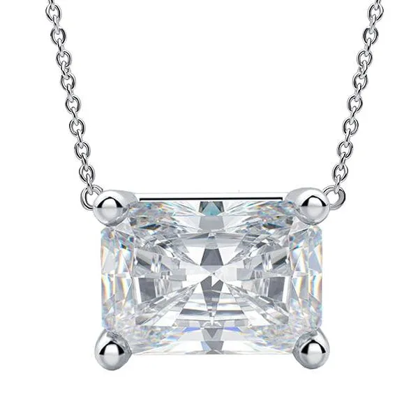 HarryChadEntcom Earrings East West Set Natural Earth Mined Diamond Pendant Dog Ear Radiant Cut 3 Carat Single Prong HarryChadEntcom Earrings East West Set Natural Earth Mined Diamond Pendant Dog Ear Radiant Cut 3 Carat Single Prong