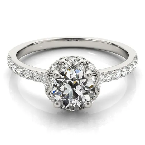 HarryChadEntcom Engagement Ring Round Old Mine Cut Real Natural Earth Mined Diamond 14K Gold 450 Carats Rings HarryChadEntcom Engagement Ring Round Old Mine Cut Real Natural Earth Mined Diamond 14K Gold 450 Carats Rings