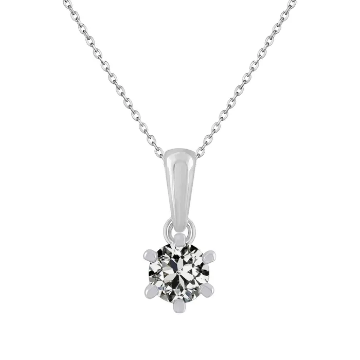 HarryChadEntcom Gold Old Miner Pendant Necklace 150 Carats Prong Set White 14K Natural Diamond Necklaces