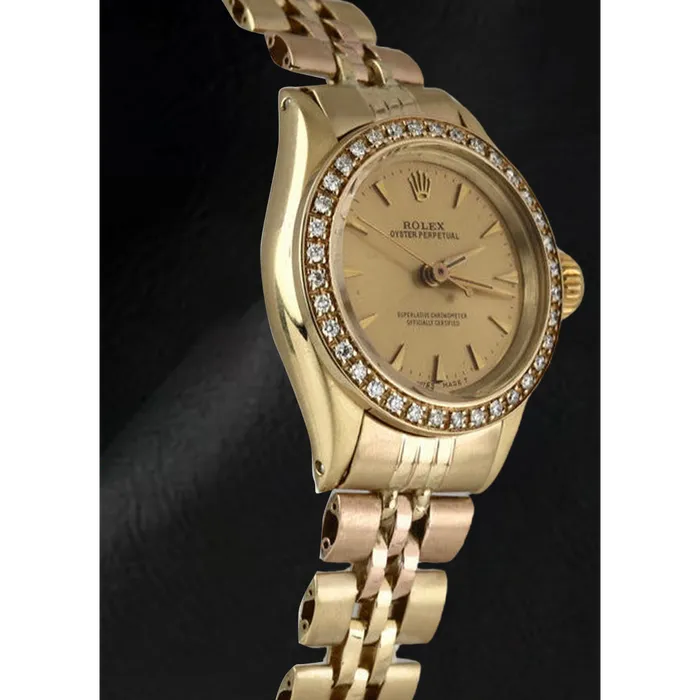 HarryChadEntcom Ladies Rolex Oyster Perpetual Diamond Bezel Yellow Gold Watch Watches HarryChadEntcom Ladies Rolex Oyster Perpetual Diamond Bezel Yellow Gold Watch Watches