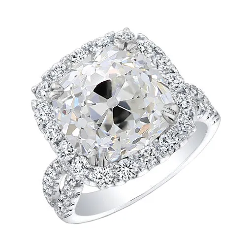 HarryChadEntcom Rings Engagement Halo Ring Old Cut Cushion Lab Grown Diamond 83 Carats HarryChadEntcom Rings Engagement Halo Ring Old Cut Cushion Lab Grown Diamond 83 Carats