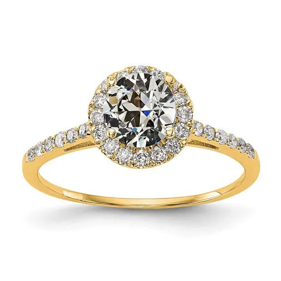 HarryChadEntcom Rings Halo Anniversary Ring With Accents Round Old Cut Natural Earth Mined Diamond 3 Carats HarryChadEntcom Rings Halo Anniversary Ring With Accents Round Old Cut Natural Earth Mined Diamond 3 Carats