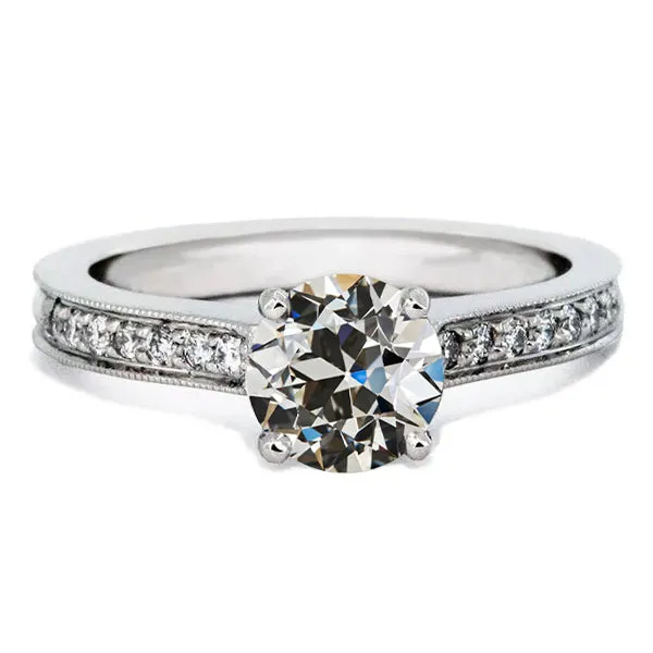 HarryChadEntcom Rings White Gold Round Old Mine Cut Genuine Natural Earth Mined Diamond Wedding Ring 3 Carats Jewelry HarryChadEntcom Rings White Gold Round Old Mine Cut Genuine Natural Earth Mined Diamond Wedding Ring 3 Carats Jewelry