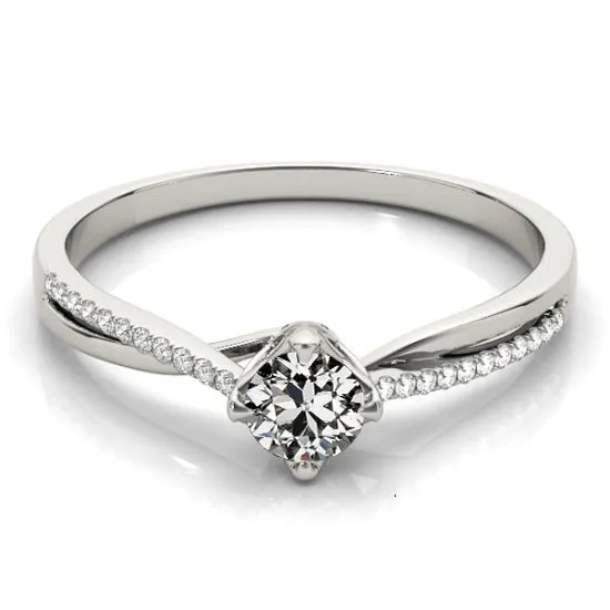 HarryChadEntcom Rings Womens Engagement Ring Old Miner Real Natural Earth Mined Diamond 250 Carats Twisted Shank HarryChadEntcom Rings Womens Engagement Ring Old Miner Real Natural Earth Mined Diamond 250 Carats Twisted Shank